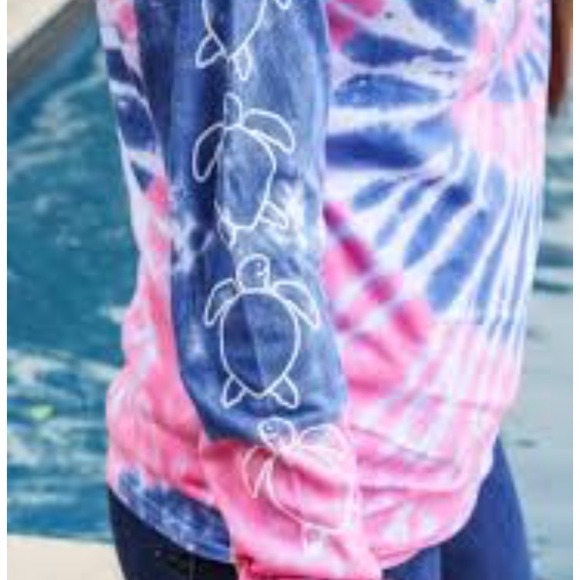 NWT Simply Southern Tie Dye Turtle Tee “Taffy” - Picture 3 of 5